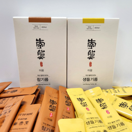 [Lee Woong Foods] 100% Korean Sesame oil and Raw Perilla oil Stick(5ml x 10ea)-Stick Premium Korean Seasoning-Made in Korea